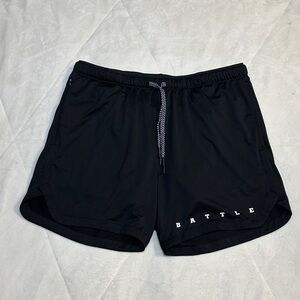 BATTLE Sports Fly 2.0 Men’s Black Athletic Shorts with Drawstring A/M